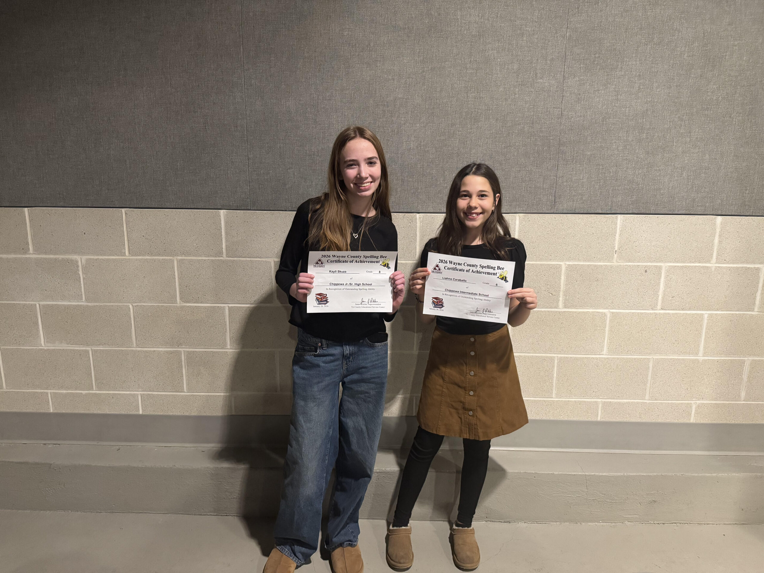 Chippewa Students Shine at Wayne County Spelling Bee 👍