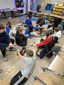 Grade 8 STEM Students Build Impressive Rube Goldberg Chain Reactions ⚙️💡