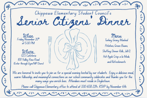 CES Senior Citizens’ Dinner November 20th